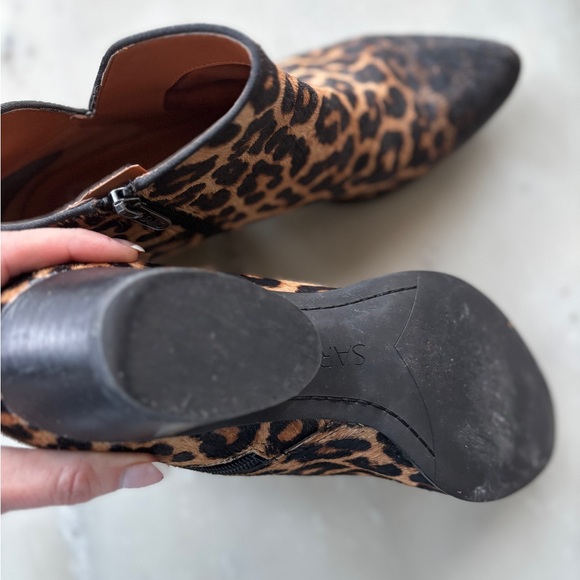 Sarto by Franco Sarto Shellson Leopard Print actual Calf skin size 9.5 - Picture 7 of 13